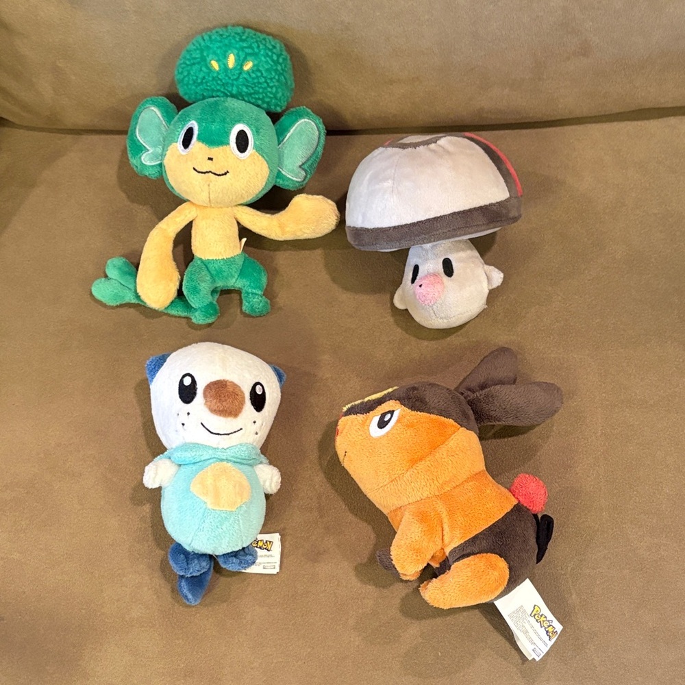 Set of 4 Pokémon Plush Toys